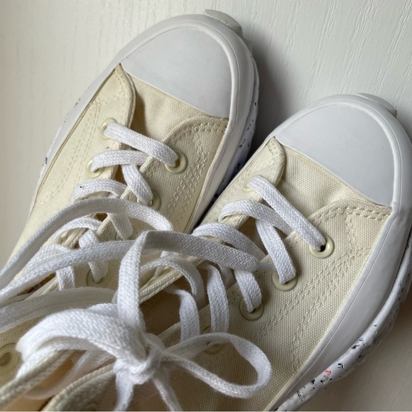 Converse Run Star Hike Crater Hi White and Cream Sneakers Size 5.5 - Picture 11 of 14